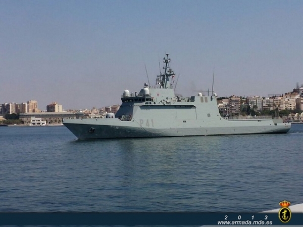Buque de Acción Marítima (BAM) &quot;Meteoro&quot; regresa a su base de Las Palmas de Gran Canaria después de su participación en la operación Atalanta. El Buque de Acción Marítima (BAM) &quot;Meteoro&quot;
