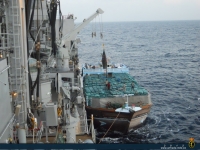 B.A.C. Patiño auxiliando al buque iraní